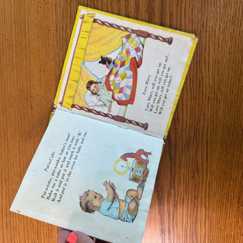 Vintage Nursery Rhymes Tell-A-Tales Book Whitman Publishing Louise Altson‎